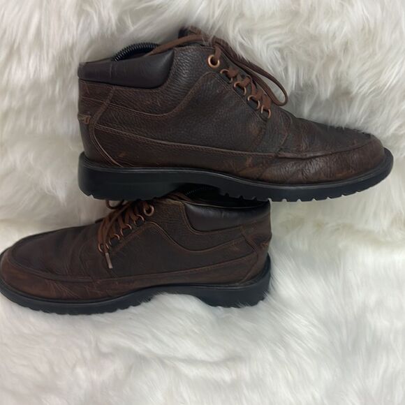 Timberland Low Top Leather Brown Chukka Boots Size 9 B68 - Picture 3 of 7